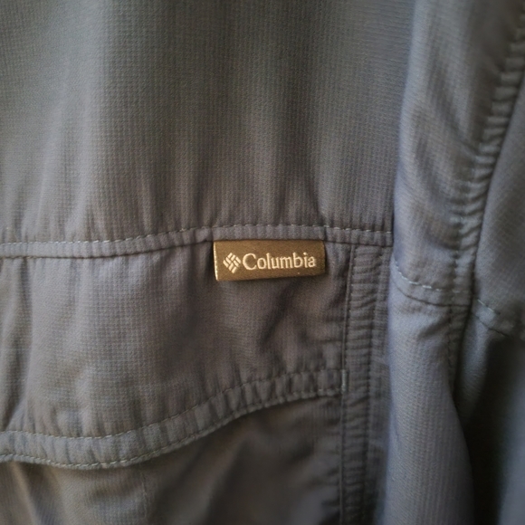 MeasureColumbia Mens Omni Shade Navy Blue Long Sleeve Button Up Size XXL or 2XL - Picture 4 of 5